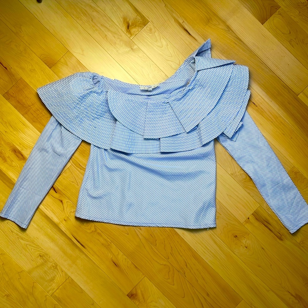 Blue & White blouse, Luxe by Stylekeepers